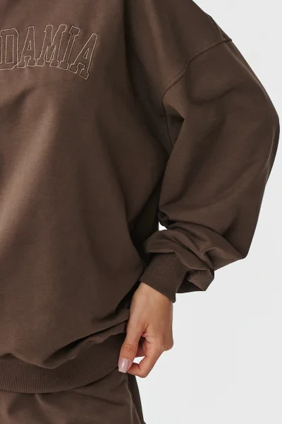 DARBRO Tepláková souprava M890 tmavě hnědá - Tmavě hnědá