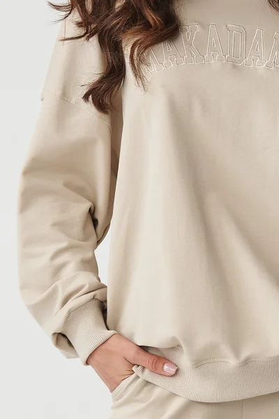 LIGBEI Tepláková souprava M890 světle béžová - Světle béžová