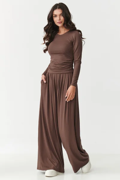 DARBRO Dámská souprava M892 tmavě hnědá - Tmavě hnědá