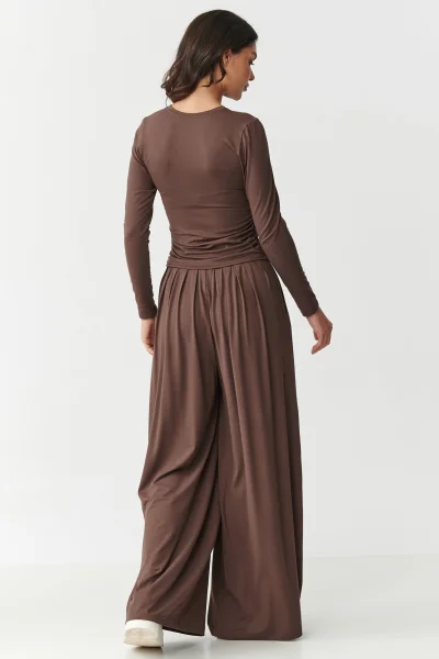 DARBRO Dámská souprava M892 tmavě hnědá - Tmavě hnědá