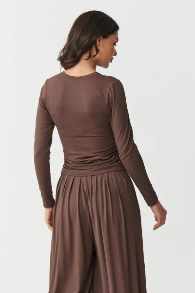 DARBRO Dámská souprava M892 tmavě hnědá - Tmavě hnědá