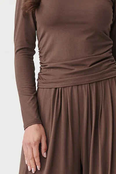 DARBRO Dámská souprava M892 tmavě hnědá - Tmavě hnědá