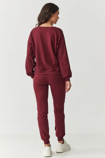 BOR Tepláková souprava M891 bordó - Bordó