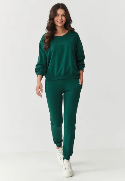 DARGRE Tepláková souprava M891 tmavě zelená - Tmavě zelená