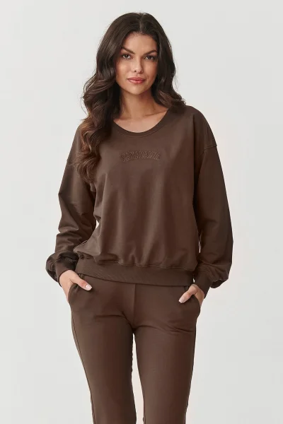 Tepláková souprava M891 tmavě hnědá - Tmavě hnědá