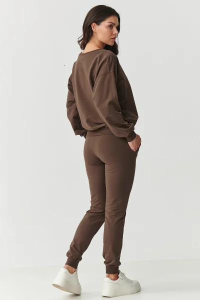 Tepláková souprava M891 tmavě hnědá - Tmavě hnědá