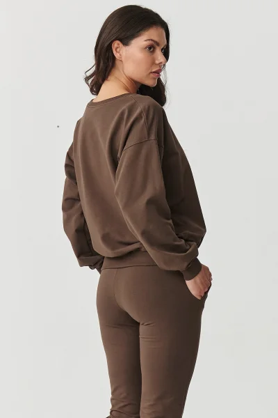 Tepláková souprava M891 tmavě hnědá - Tmavě hnědá