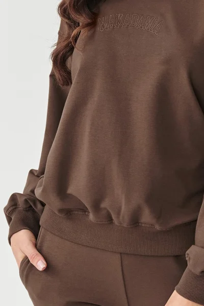 Tepláková souprava M891 tmavě hnědá - Tmavě hnědá