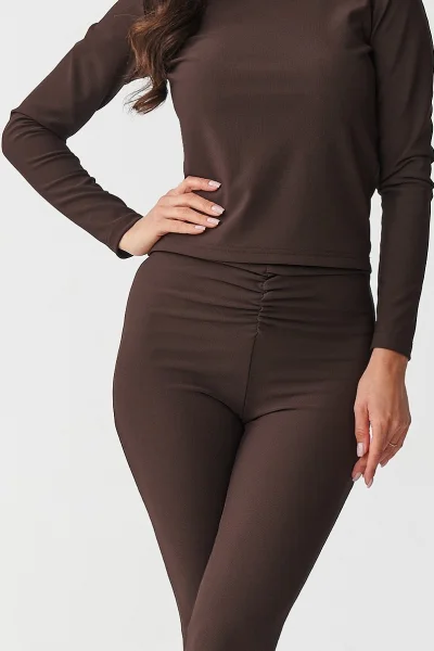 DARBRO Dámský komplet M893 tmavě hnědý - Tmavě hnědá