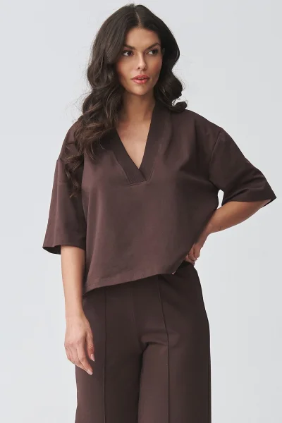 Dámská souprava M921 - tm. hnědá - Tmavě hnědá