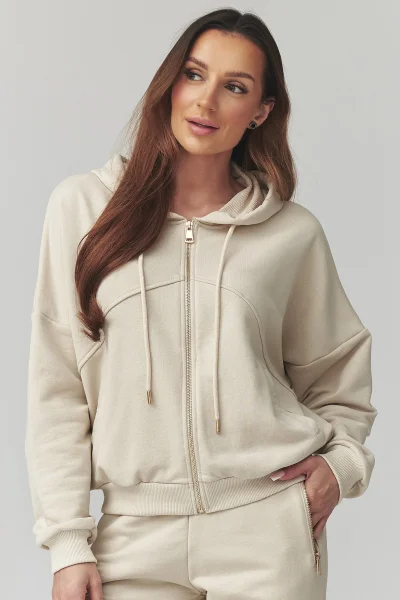 Tepláková souprava A14 - sv. béžová - Světle béžová