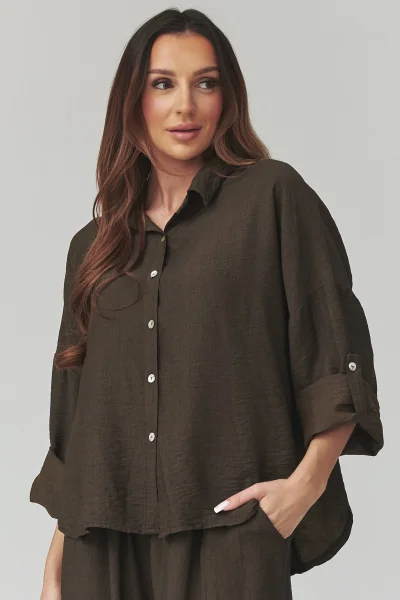 Dámská souprava C49 - tm. hnědá - Tmavě hnědá