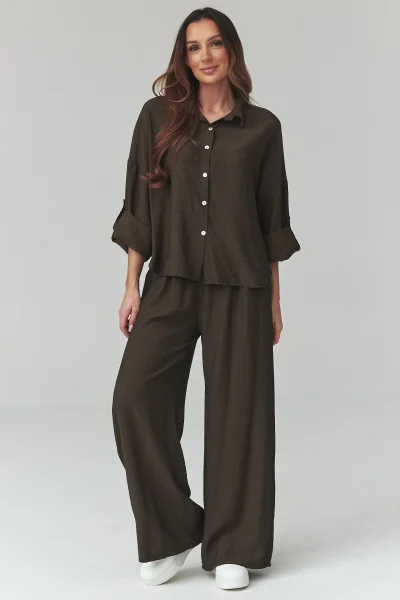 Dámská souprava C49 - tm. hnědá - Tmavě hnědá