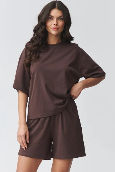 Dámská souprava M935 - tm. hnědá - Tmavě hnědá