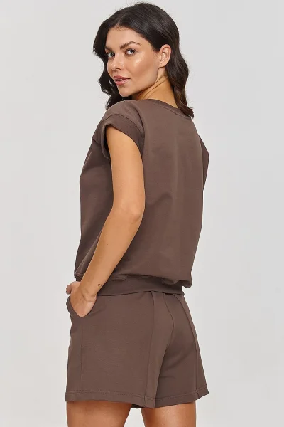 Dámská souprava M866 - tm. hnědá - Tmavě hnědá