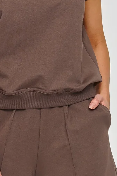 Dámská souprava M866 - tm. hnědá - Tmavě hnědá