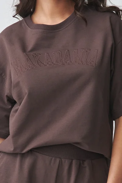 Dámská souprava M918 - tm. hnědá - Tmavě hnědá