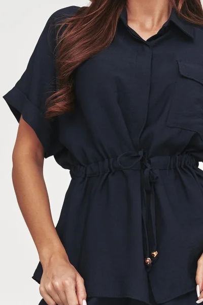 Dámská elegantní souprava C54 - tmavě modrá - Tmavě modrá