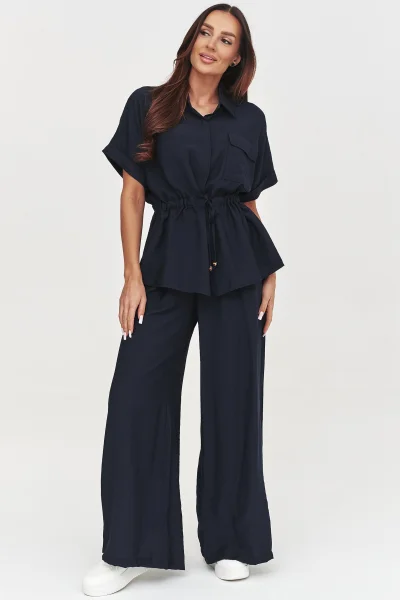 Dámská elegantní souprava C54 - tmavě modrá - Tmavě modrá