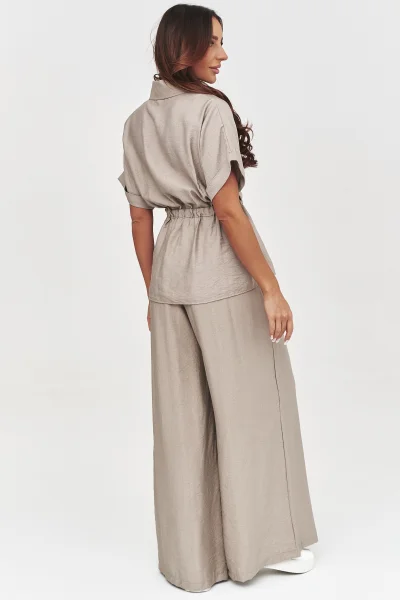 Dámská elegantní souprava C54 - mocca - Mocca