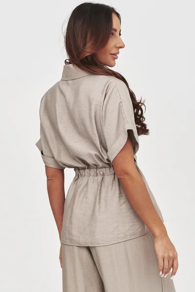 Dámská elegantní souprava C54 - mocca - Mocca