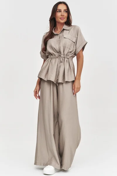 Dámská elegantní souprava C54 - mocca - Mocca