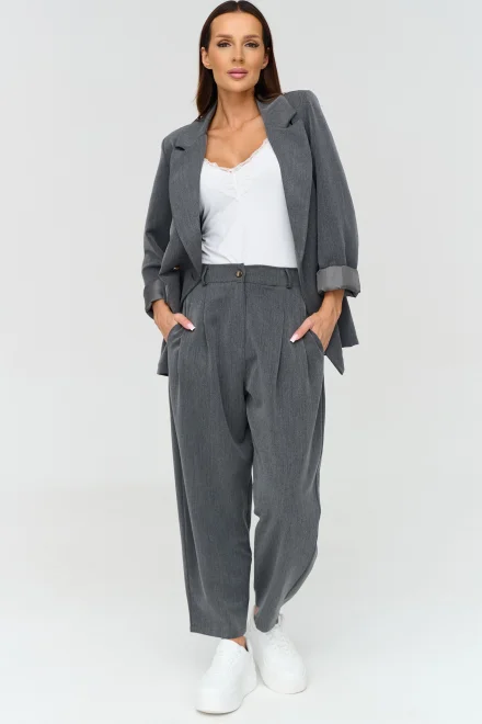 Dámský elegantní komplet C90 - šedý - Šedá