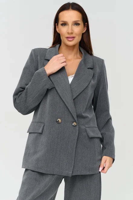 Dámský elegantní komplet C90 - šedý - Šedá