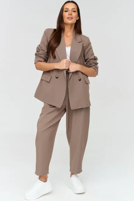 Dámský elegantní komplet C90 - mocca - Mocca