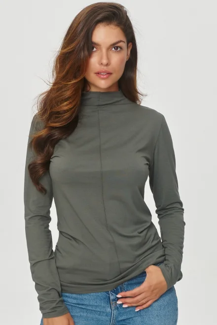 Halenka z viskózy M840 Khaki - Khaki