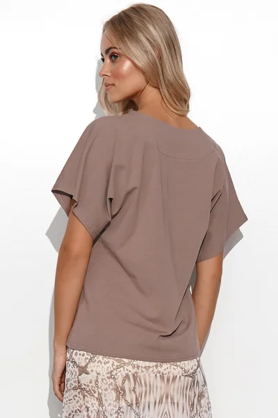 Oversize halenka M776 - mocca - Mocca