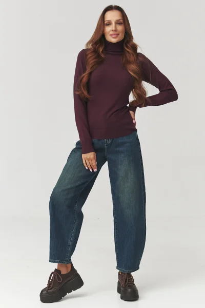 BOR Dámský rolák C11 bordó - Bordó