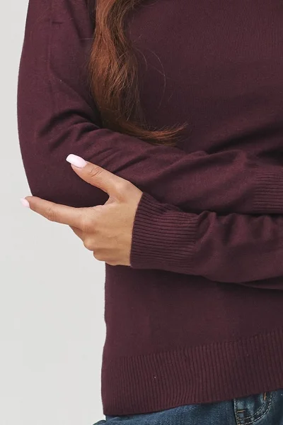 BOR Dámský rolák C11 bordó - Bordó