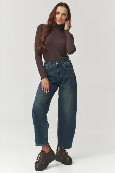 DARBRO Dámský rolák C11 tmavě hnědý - Tmavě hnědá