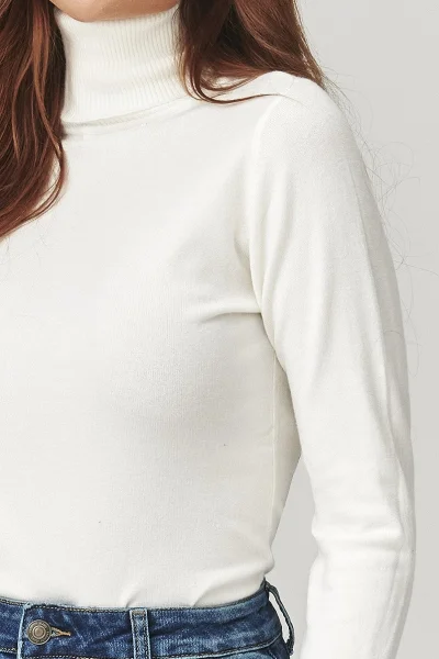 ECR Dámský rolák C11 ecru - Ecru