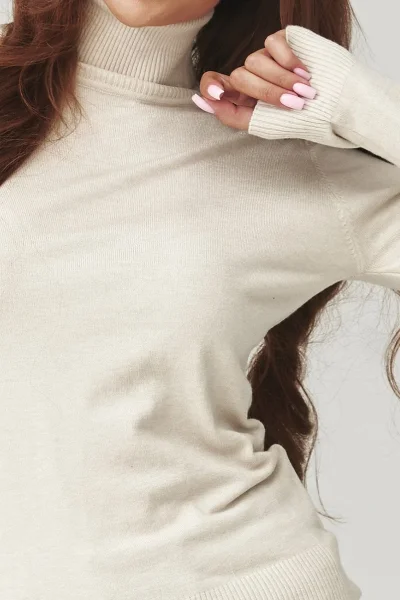 LIGBEI Dámský rolák C11 světle béžový - Světle béžová