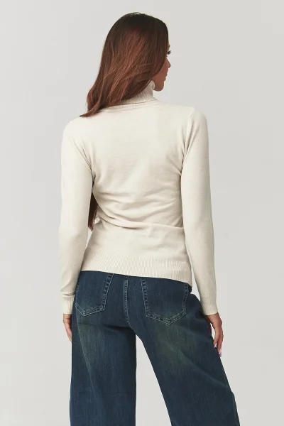 LIGBEI Dámský rolák C11 světle béžový - Světle béžová