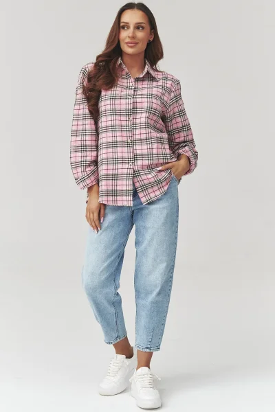 Dámská košile 1 C35 - růžová - Růžová