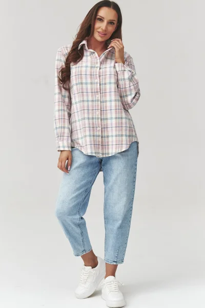 Dámská košile 2 C35 - sv. růžová - Světle růžová