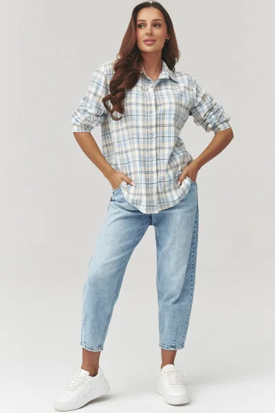 Dámská košile 5 C35 - sv. modrá - Světle modrá