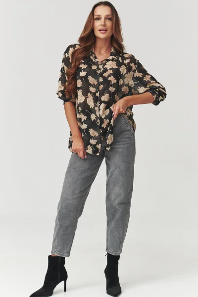 Halenka C5 - béžová - Béžová