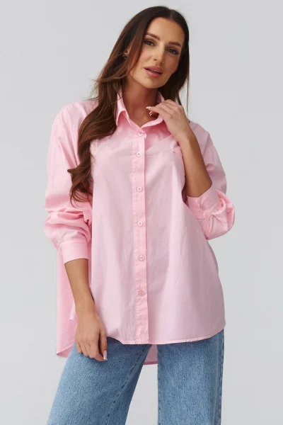 Dámská košile C46 - sv. růžová - Světle růžová