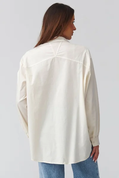 Dámská košile C46 - sv. béžová - Světle béžová
