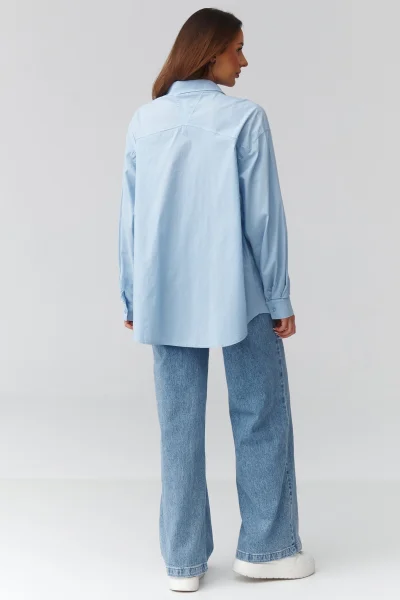 Dámská košile C46 - sv. modrá - Světle modrá
