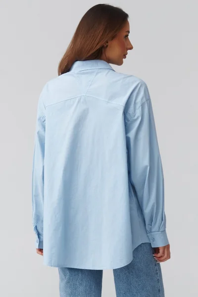 Dámská košile C46 - sv. modrá - Světle modrá