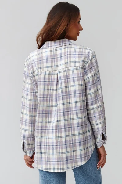 Dámská košile 8 C35 - sv. fialová - Světle fialová