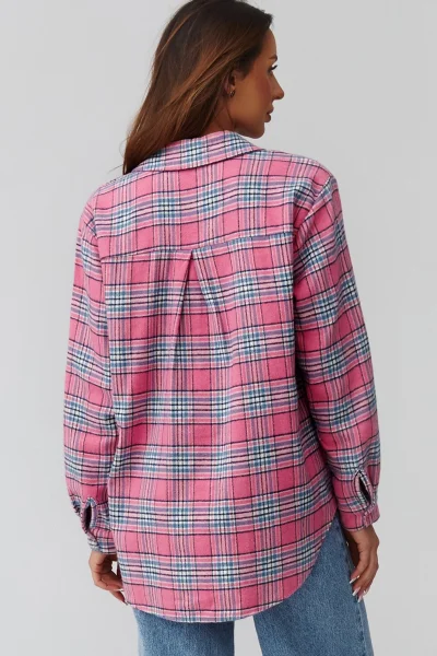 Dámská košile 9 C35 - tm. růžová - Tmavě růžová