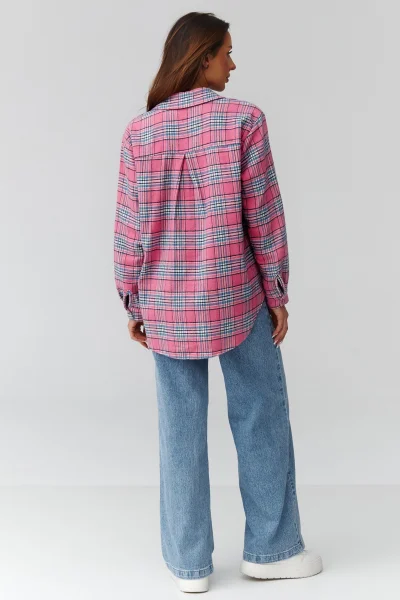 Dámská košile 9 C35 - tm. růžová - Tmavě růžová