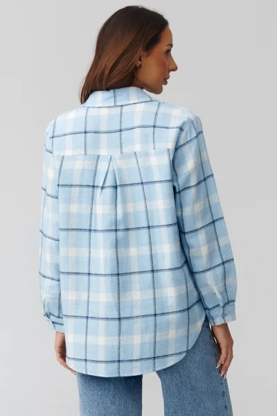 Dámská košile 12 C35 - modrá - Modrá