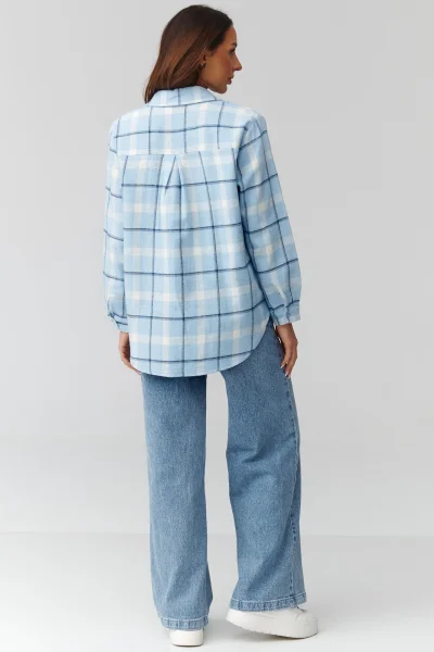 Dámská košile 12 C35 - modrá - Modrá